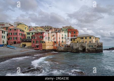 Boccadasse is old mariners' village of the city of Genoa, Italy Stock Photo