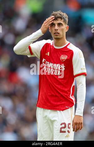 Kai Havertz Of Arsenal Reacts During The Premier League Match Arsenal 