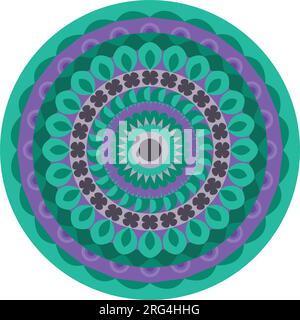 Mandela art vector pattern design Stock Vector