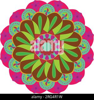 Mandela art vector pattern design Stock Vector