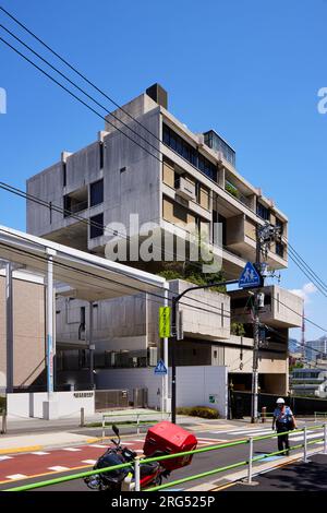 Embassy of Kuwait in Tokyo, designed by Tange Kenzo (1970); Minato, Tokyo, Japan Stock Photo