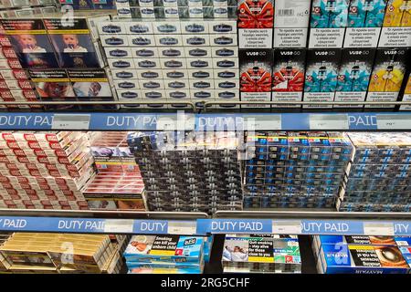 where to buy cigarettes athens Duty free shop, Eleftherios Venizelou airport, Athens, Greece, Southern  Europe Stock Photo