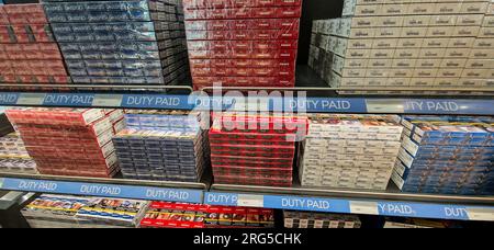 Duty free shop, Eleftherios Venizelou airport, Athens, Greece, Southern  Europe Stock Photo