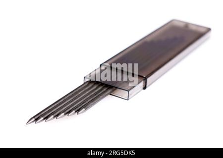 Automatic pencil nib isolated on a white background Stock Photo
