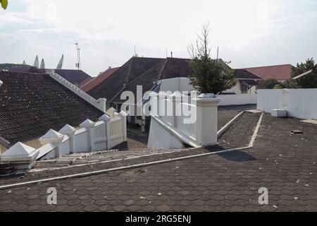 Exterior of Museum Benteng Vredeburg, is history museum is a museum that exhibits Indonesian history during the colonial period. Located near Maliobor Stock Photo