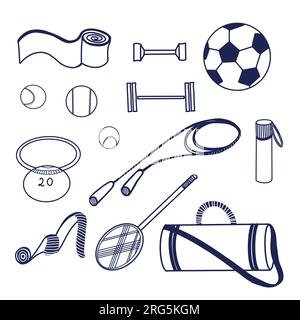 Sports and athletic icon set in black Stock Vector Image & Art - Alamy