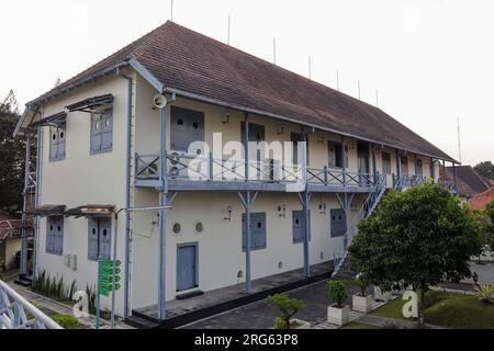 Exterior of Museum Benteng Vredeburg, is history museum is a museum that exhibits Indonesian history during the colonial period. Located near Maliobor Stock Photo