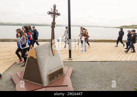 the grand derangement monument in Halifax Nova Scotia Canada Stock Photo