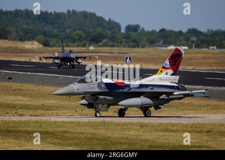 Colorado Air National Guard F-16C Jet in 100th anniversary markings during Exercise Air Defender 2023. Stock Photo