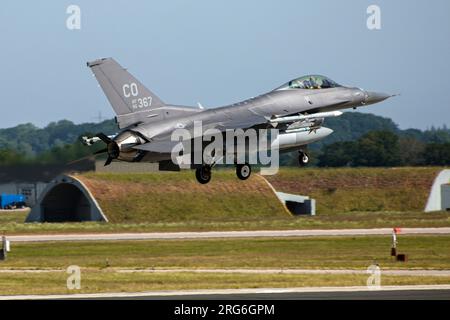 Colorado Air National Guard F-16C Jet during Exercise Air Defender 2023 in Jagel, Germany. Stock Photo