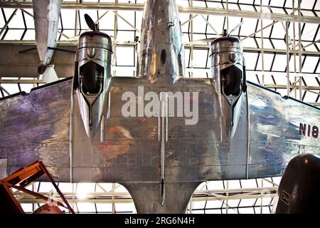 WASH DC - July 10: National Air and Space museum in Washington was established in 1946 and holds the largest collection of historic aircraft and space Stock Photo