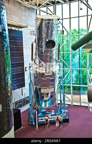 WASH DC - July 10: National Air and Space museum in Washington was established in 1946 and holds the largest collection of historic aircraft and space Stock Photo