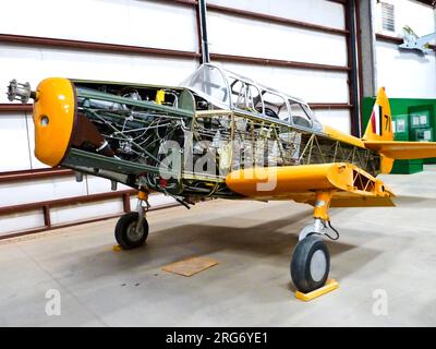 TUSCON, USA - MAY 13: visiting the Pima Air and space Museum with a collection of more than 300 aircrafts at may 13, 2011 in Tuscon, USA. The yellow s Stock Photo