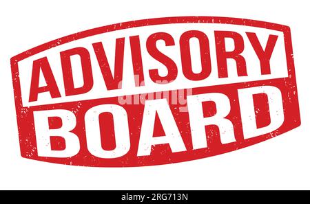 Advisory board grunge rubber stamp on white background, vector illustration Stock Vector