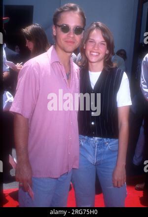 Los Angeles, California, USA 20th July 1996 Actor Chad Lowe and Actress Hilary Swank attend MGM 'House Arrest' Premiere at Wadsworth Theatre on July 20, 1996 in Los Angeles, California, USA. Photo by Barry King/Alamy Stock Photo Stock Photo