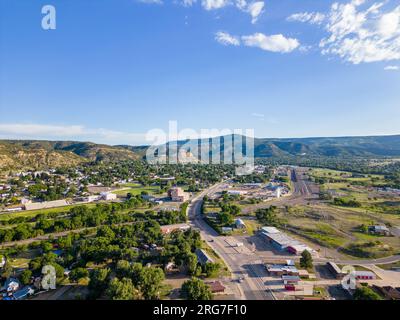 Aerial photo Raton New Mexico view of Sugarite Canyon State Park summer 2023 Stock Photo