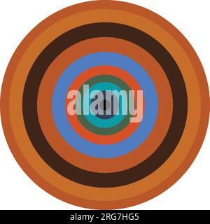 Color circle. Realistic design layout for presentation, flyer, poster, banner, business card. Geometric vector illustration. Stock Vector