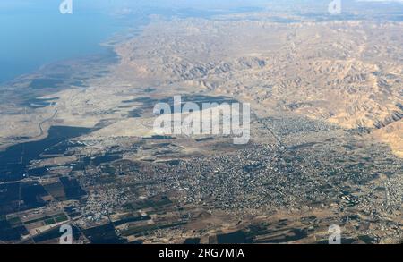 Aerial view of Jericho , Palestine. Stock Photo