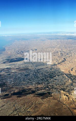 Aerial view of Jericho , Palestine. Stock Photo