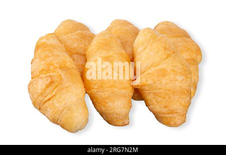 Croissant isolated on white background. croissant clipping path. Stock Photo