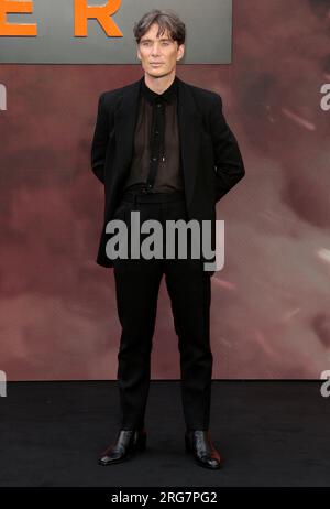 Jul 13, 2023 - London, England, UK - Cillian Murphy attending Oppenheimer UK Premiere, Odeon Luxe, Leicester Square Stock Photo