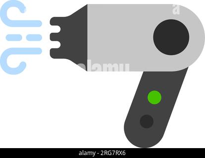 Hair dryer vector icon illustration Stock Vector