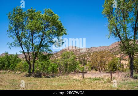 Lincoln State Monument in New Mexico Stock Photo