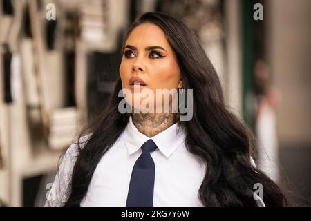 Terry Edwardes arrives at Westminster Magistrates' Court, London. Oscar-winning Dustin Lance Black, who married Olympic champion diver Tom Daley, in 2017, has pleaded not guilty to assaulting Terry Edwardes by beating on August 18 last year. Picture date: Tuesday August 8, 2023. Stock Photo