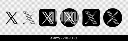X logo Black and White Stock Photos & Images - Alamy