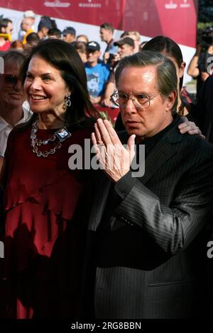 Venice, 29/08/2013. - 70th Venice Film Festival -  Director William Friedkin and Sherry Lansing attend the ' Sorcerer Premiere' and Lifetime Achievement Award ceremony during the 70th Venice International Film Festival. Stock Photo
