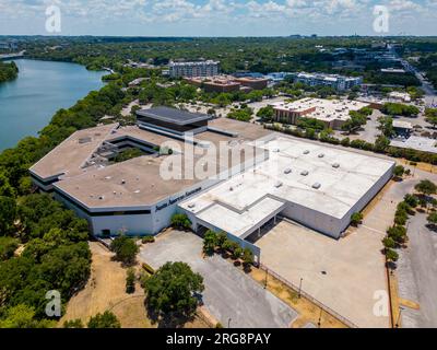 Austin, TX, USA - July 24, 2023: Aerial photo Austin Convention Center Stock Photo