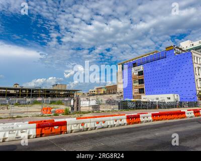 New Orleans, LA, USA - July 22, 2023: New construction Downtown New Orleans Summer 2023 Stock Photo