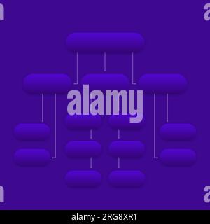 flowchart template, vector design for web Stock Vector