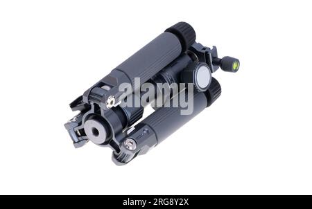 mini tripod isolated on white background Stock Photo