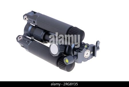 mini tripod isolated on white background Stock Photo