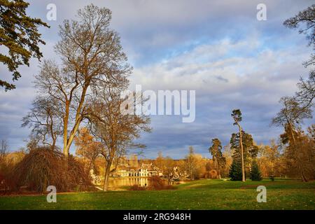 Farm house built by Marie Antoinette on Versailles grounds near Paris, France Stock Photo