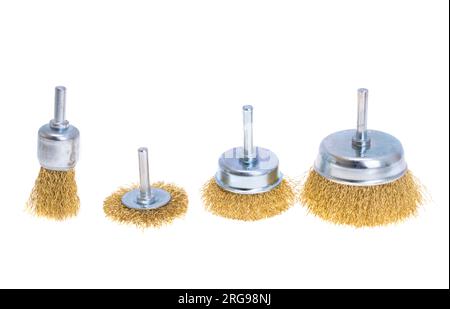 metal brush isolated on white background Stock Photo