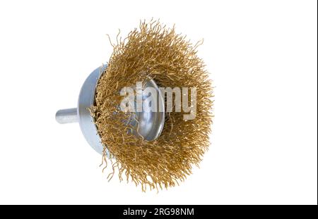 metal brush isolated on white background Stock Photo