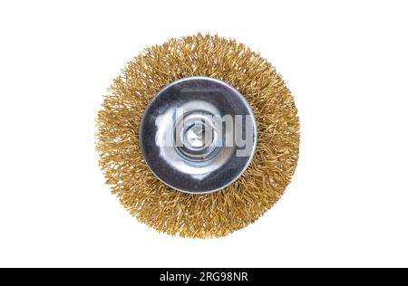 metal brush isolated on white background Stock Photo
