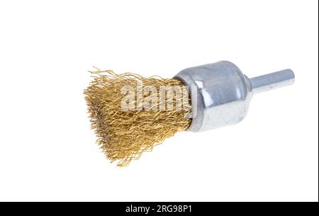 metal brush isolated on white background Stock Photo
