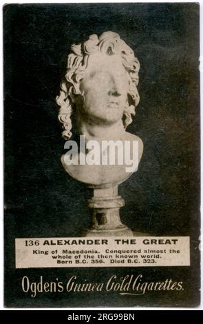 Alexander the Great (356-323 BC), Alexander III, King of Macedonia (Macedon), portrait bust. Stock Photo