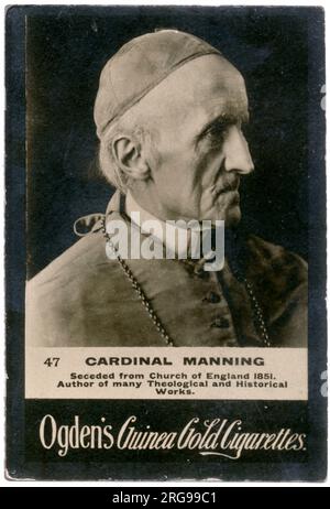 Cardinal Henry Edward Manning (1808-1892), Roman Catholic priest, second Archbishop of Westminster and author. Stock Photo