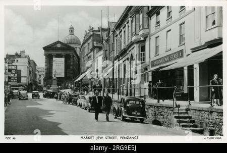 The Market, Jew Street, Penzance, Cornwall, England. Stock Photo