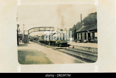 Railway Station, Ballinuig, Pitlochry, Dalguise, Perth & Kinross, Scotland. Stock Photo