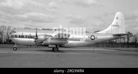 Georgia Air National Guard - Boeing C-97G-135-BO Stratofreighter 52-0925 at Baltimore. Built as a KC-97G-23-BO and converted to C-97G for service with the Georgia ANG. To Balair Air Lines in Switzerland in 1969 as HB-ILX and operated by Balair for the Red Cross  -  Foundation for Airborne Relief in the Biafran Air Lift. (very odd, seems it was still on the USAF's books!!) To MASDC on 2 May 1970, declared excess 27 May 1970 and scrapped. Stock Photo