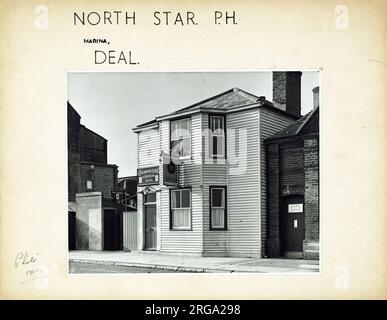 Photograph of North Star PH, Deal, Kent. The main side of the print (shown here) depicts: Right face on view of the pub.  The back of the print (available on request) details: Trading Record 1950 . 1963 for the North Star, Deal, Kent CT14 6NF. As of July 2018 . Now in residential use Stock Photo