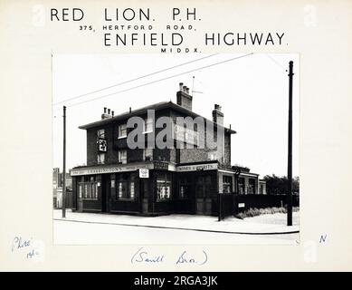 Photograph of Red Lion PH, Enfield Highway, Greater London. The main ...