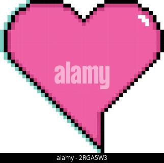 Isolated pink pixelated comic speech bubble chat Vector Stock Vector