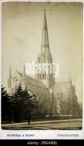 Chichester Cathedral, formerly known as the Cathedral Church of the Holy Trinity, Chichester, West Sussex Stock Photo