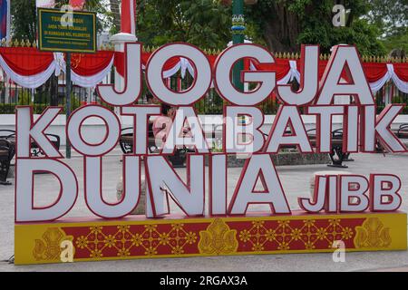 The Batik Monument in Malioboro Stock Photo